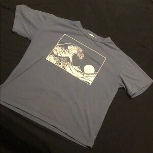 ROMWE Blue Casual Tee